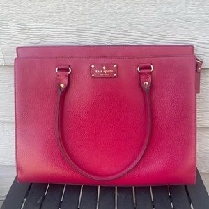 Kate Spade burgundy leather bag